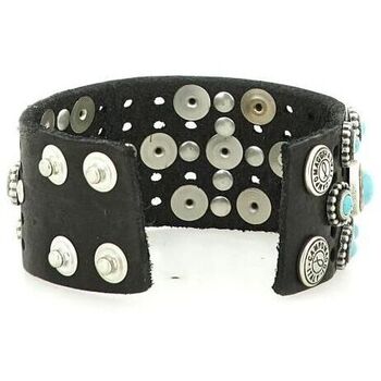 Bracciale in pelle con Campomaggi C002170ND X3161 nero