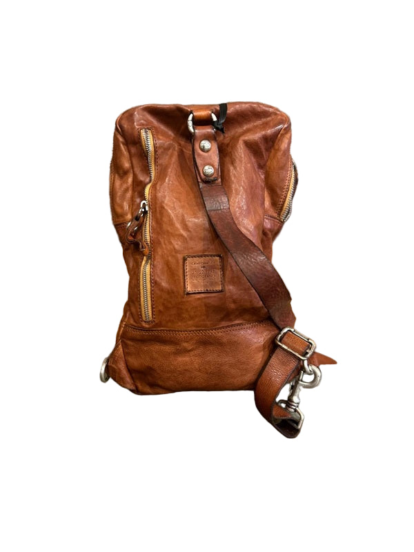 Monospalla in pelle Campomaggi C041980ND X2298 cognac