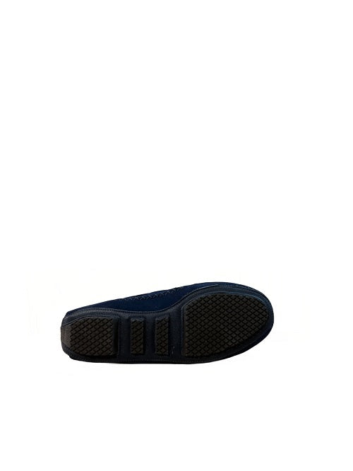 Mocassino donna in camoscio pelletteria allegrini 4326 blu