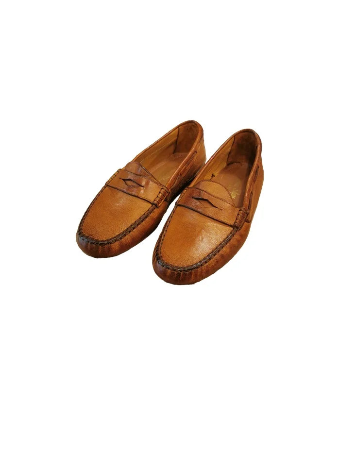 Mocassino donna in pelle Pelletteria allegrini 5108 Cuoio