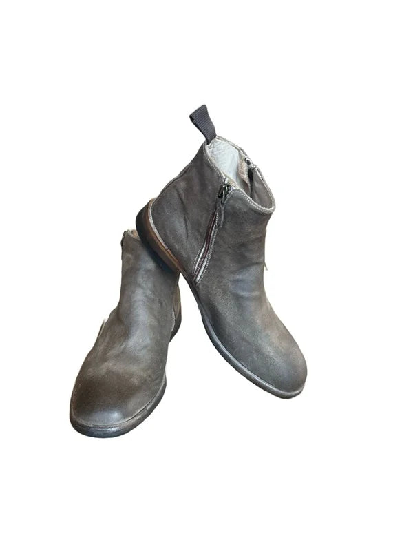 Stivaletto uomo in pelle rovesciata 5232