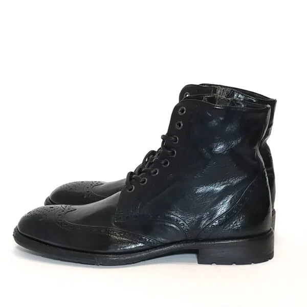 Stivaletto da uomo in pelle Pelletteria Allegrini 5295 Nero