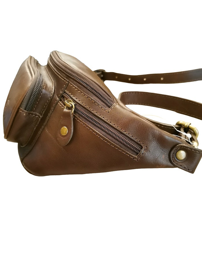 Marsupio in pelle I Medici 63/0890 testa di moro