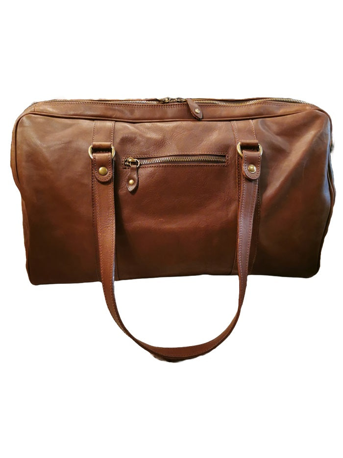 Borsone piccolo da viaggio in pelle I Medici 63/1001/2 testa di moro