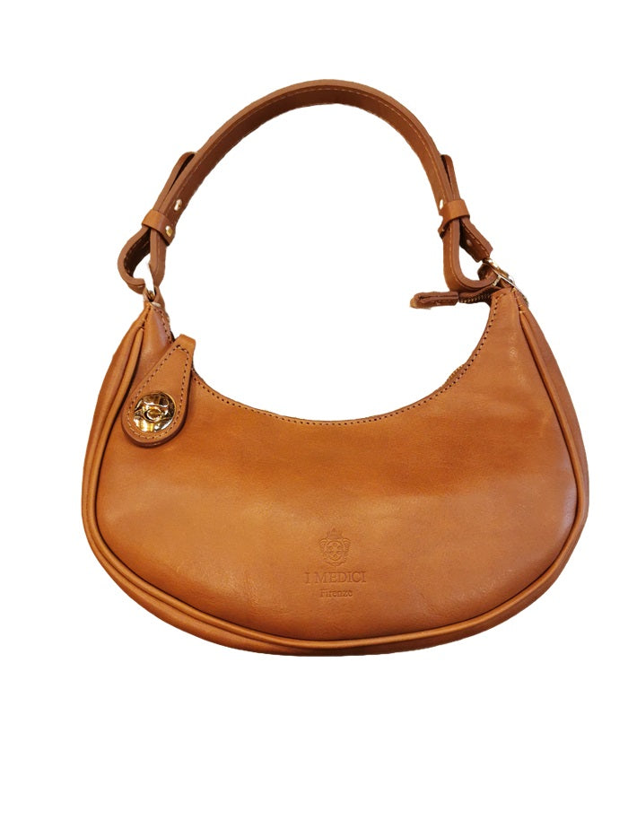 Borsa in pelle c/tracolla I Medici 63/1475 marrone