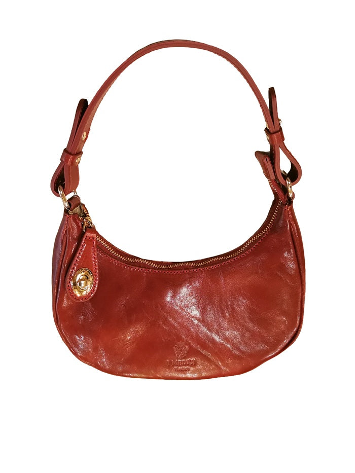 Borsa in pelle c/tracolla I Medici 63/1475 rosso