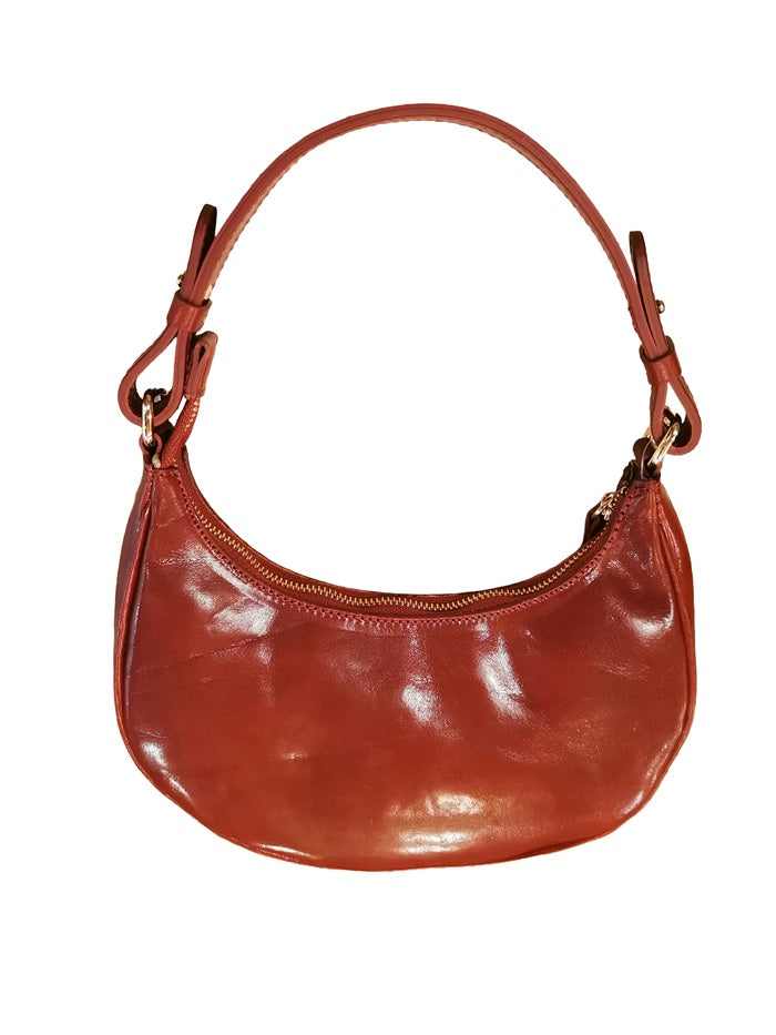 Borsa in pelle c/tracolla I Medici 63/1475 rosso