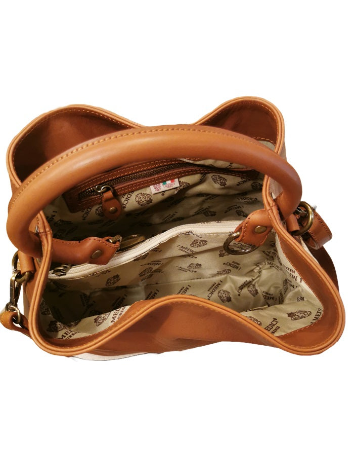 Secchiello in pelle I Medici 63/1575 Marrone
