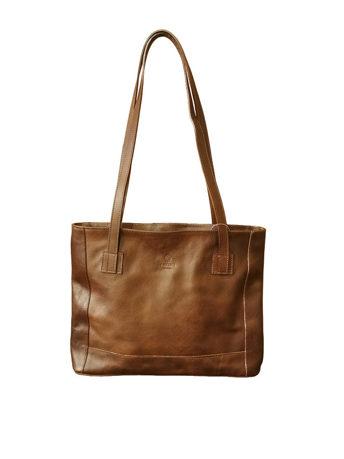 Shopper in pelle I Medici 63/2250 Testa di moro