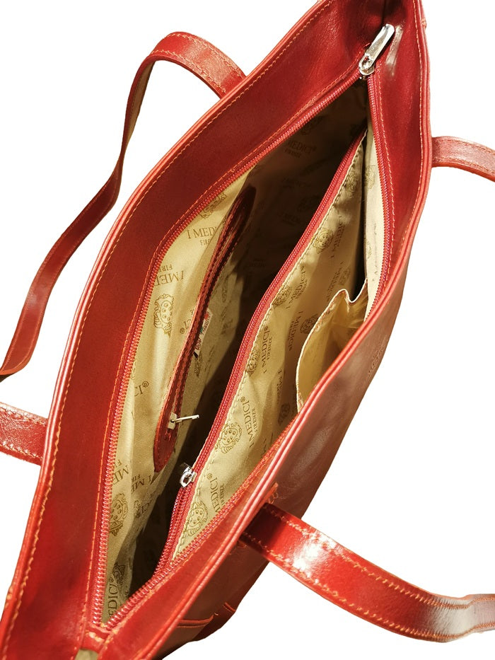 Shopper in pelle I Medici 63/2250 Rosso
