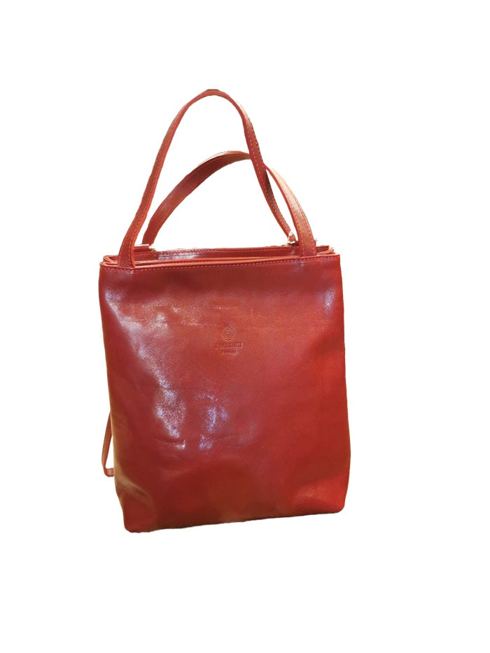 Borsa/zaino in pelle I Medici 63/2900 Rosso