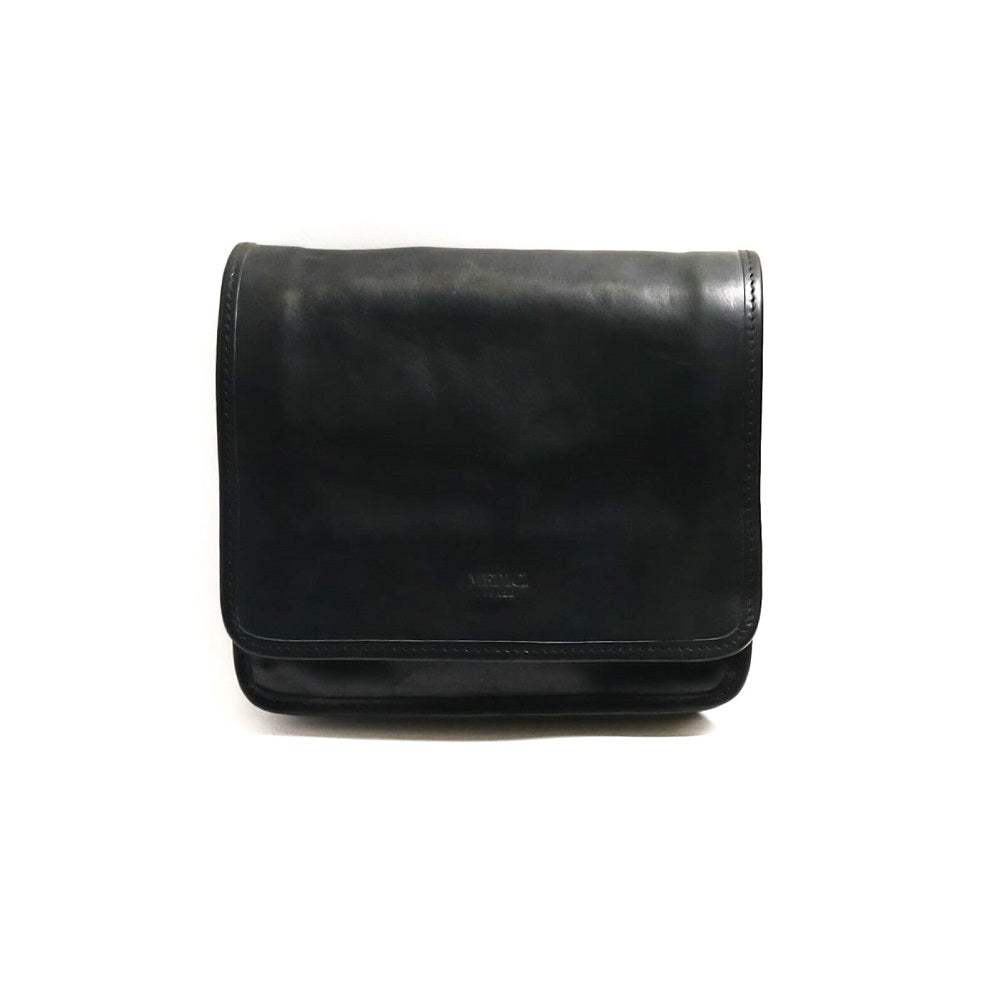 Squared Leather Postman Bag The Medici 63/3300 Black