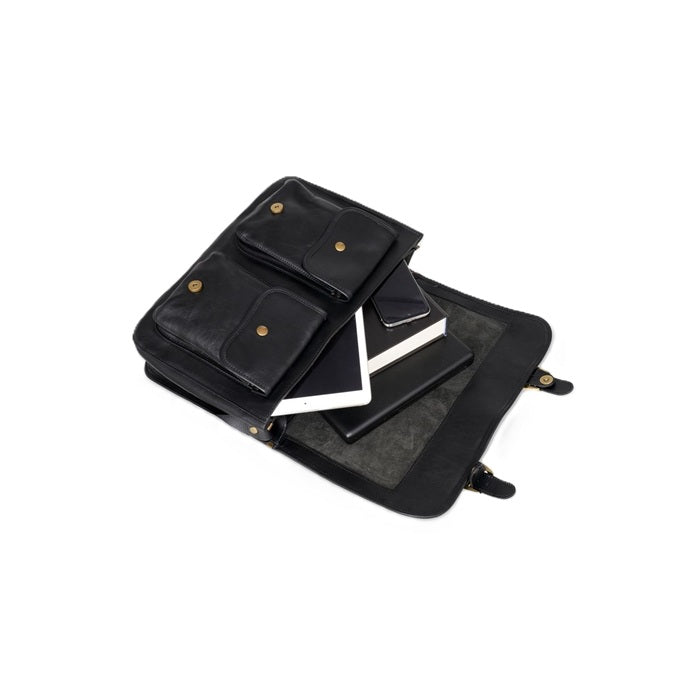 Borsa College in pelle I Medici 63/5500 nero