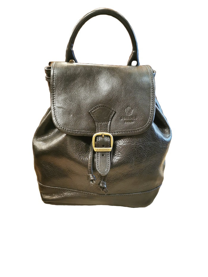 Zaino in cuoio I Medici 63/6500 Nero