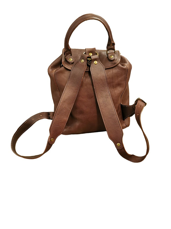 I Medici 63/6500 Brown Leather Backpack