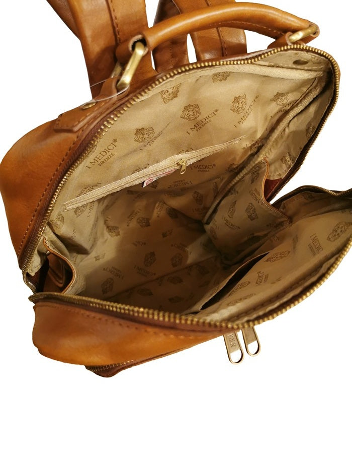 Zaino in pelle I Medici 63/681 marrone