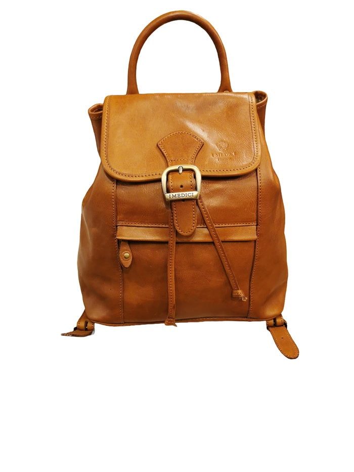 I Medici 63/6500 Brown Leather Backpack