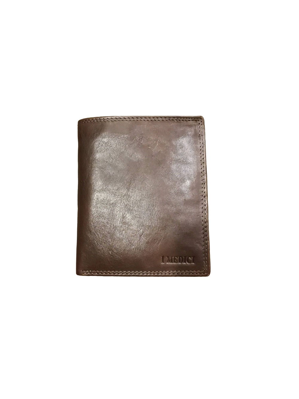 Portafoglio in cuoio con 14 fessure per tessere, con ribaltina interna e spazio per mettere documenti in vista. Compreso di tasca porta spiccioli. Made in Italy