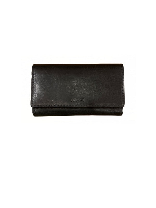 Portafoglio grande in cuoio I Medici 64/1057 Nero