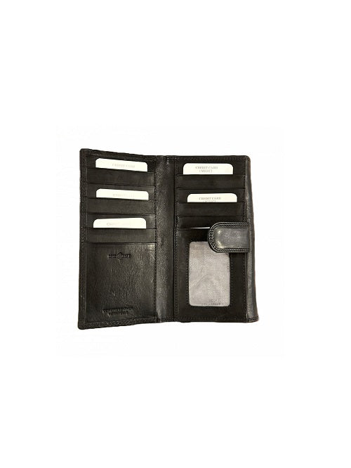 Portafoglio grande in cuoio I Medici 64/1057 Nero