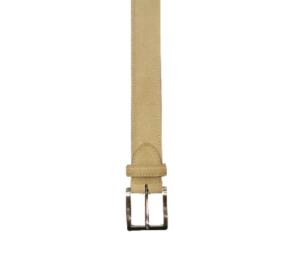 Cintura in pelle scamosciata 728 beige