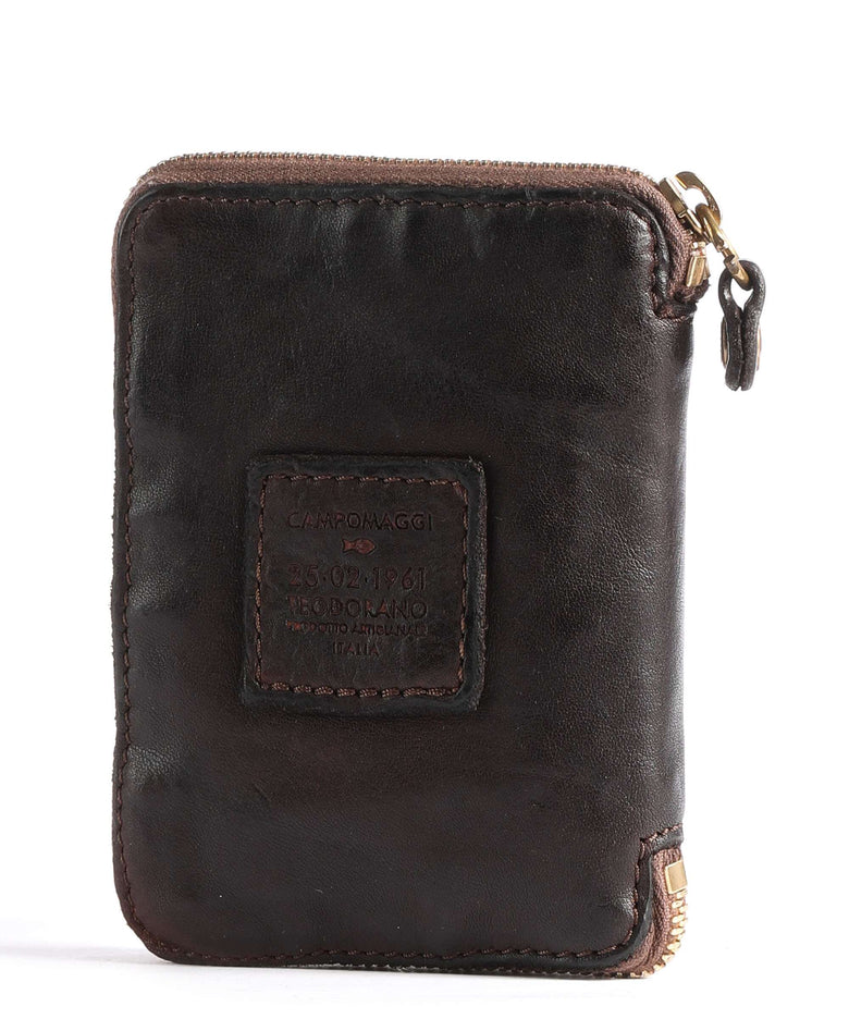 Leather zip around wallet Campomaggi C002060ND X0001 Dark brown