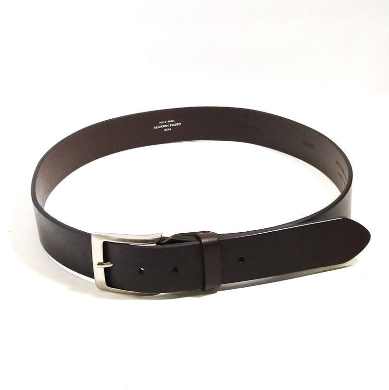 Cintura in Cuoio Pelletteria Allegrini Filippo 9386/40 Testa di moro