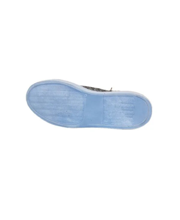 Sneakers alta intrecciata da uomo in pelle Pelletteria Allegrini 9777 Jeans