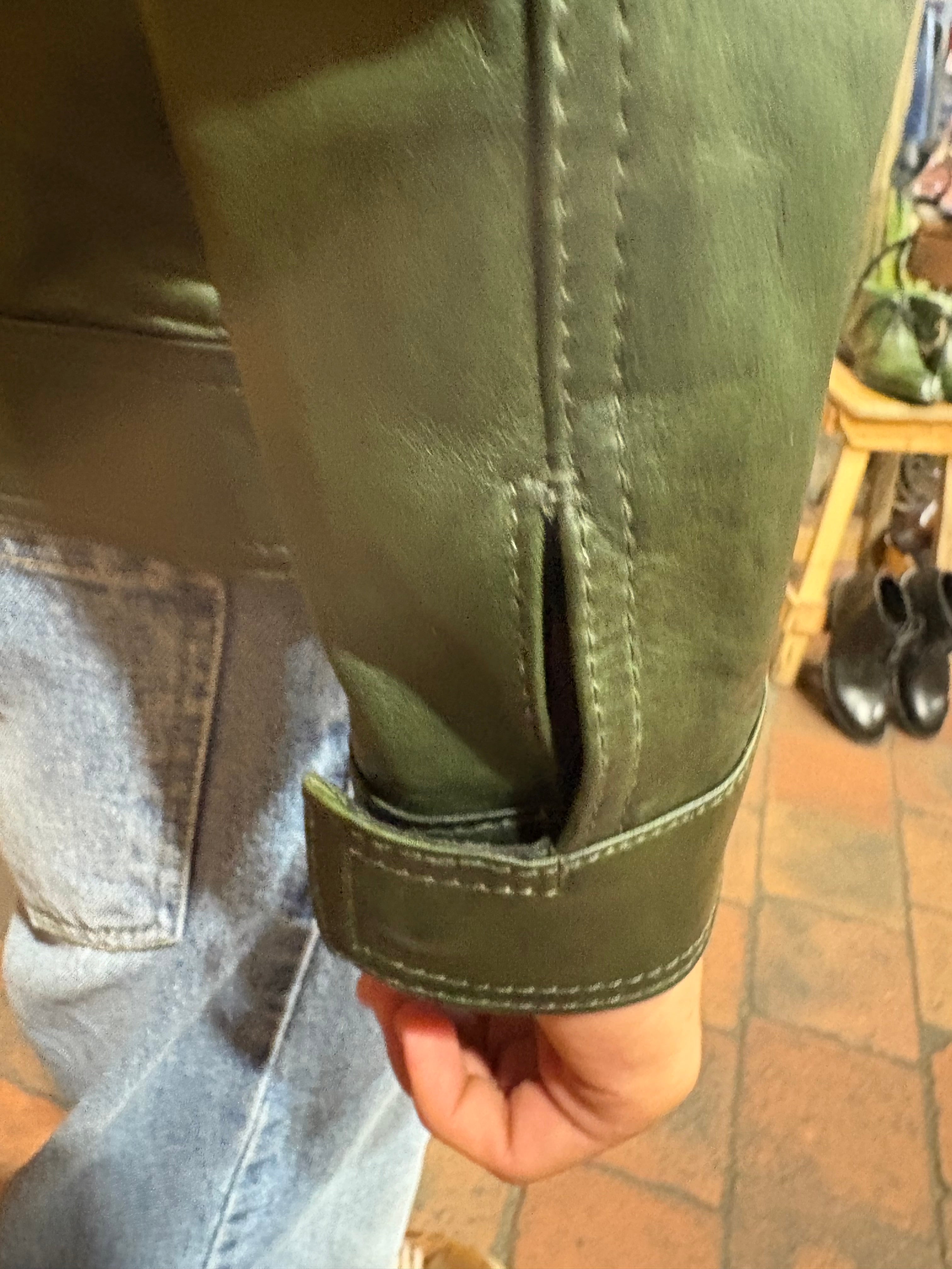 Pegaso Tuscany Green Hand-Painted Men's Leather Jacket
