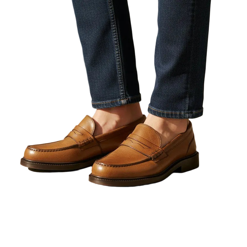 Mocassino donna in pelle di bufalo Pelletteria Allegrini Filippo BLERA Cerro