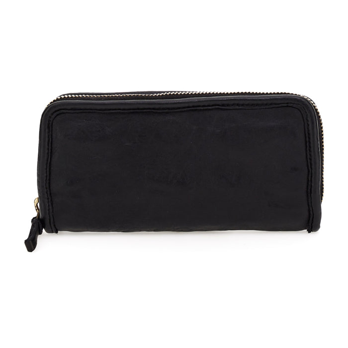 Portafoglio in pelle Campomaggi C000100ND X0001 nero