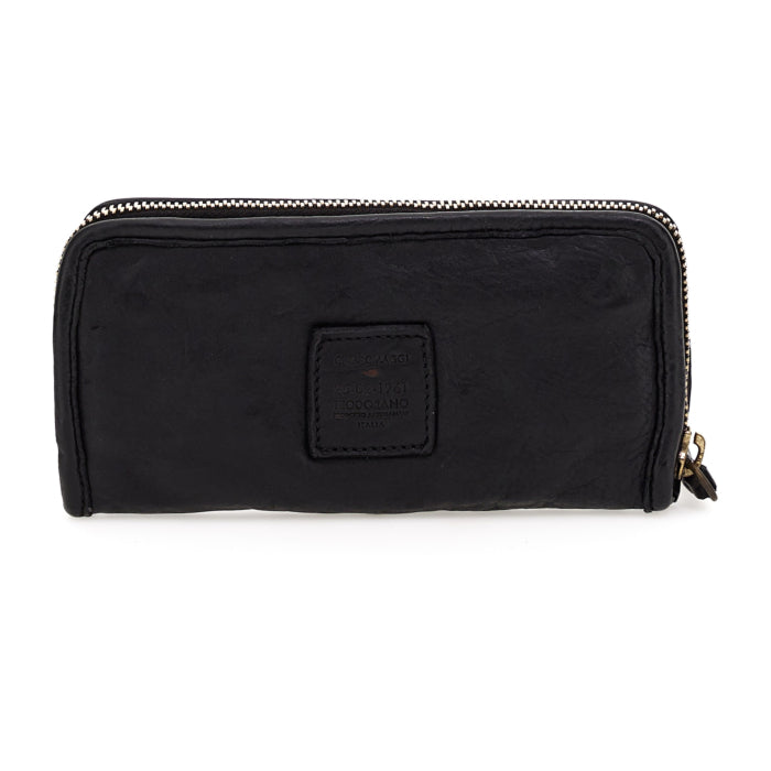 Portafoglio in pelle Campomaggi C000100ND X0001 nero