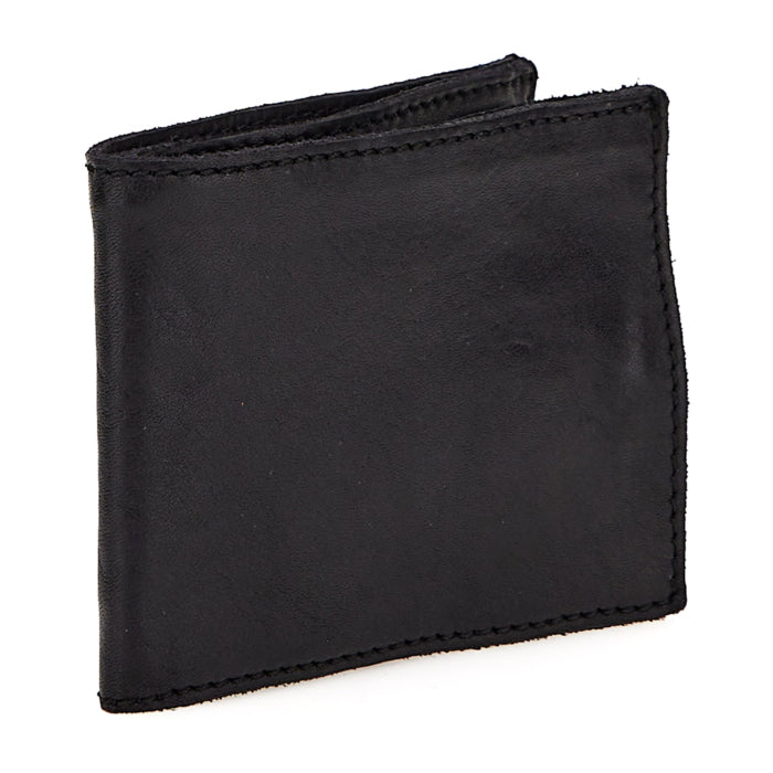 Portafoglio uomo con porta monete in pelle Campomaggi C014540ND-X0001 nero