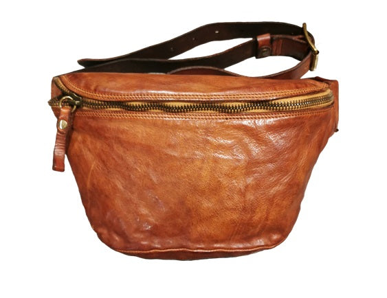 Campomaggi C018420ND X0001 Cognac Leather Belt Bag