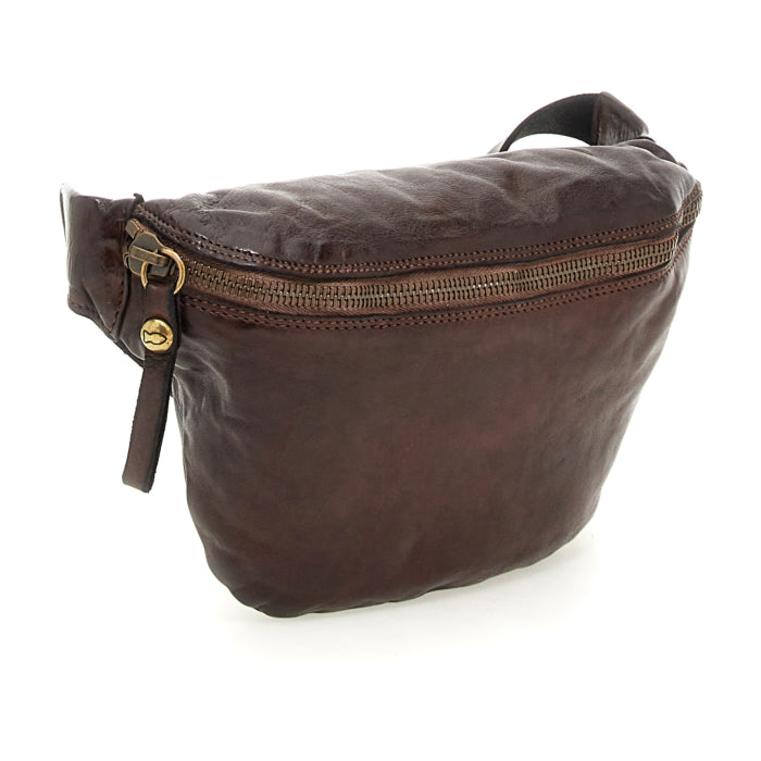 Leather bum bag Campomaggi C018420ND X0001 dark brown 
