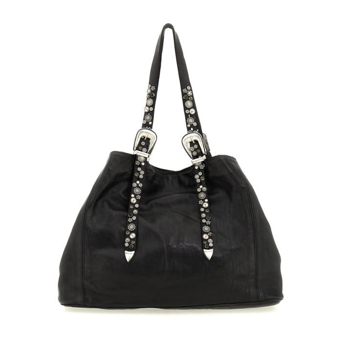 Borsa Lidia in pelle Campomaggi C022520ND X2876 nero