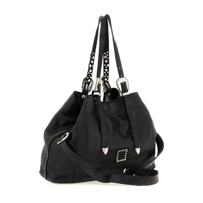 Borsa Lidia in pelle Campomaggi C022520ND X2876 nero