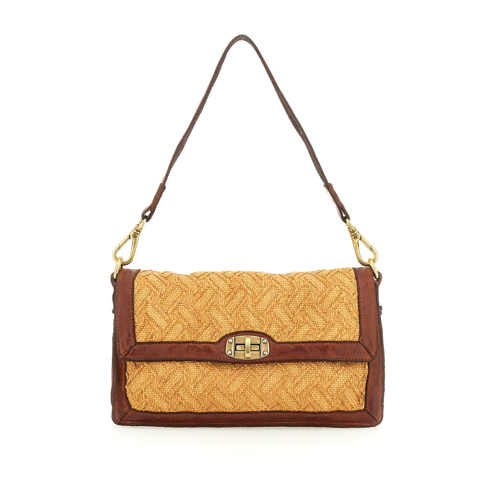 Borsa a spalla Campomaggi C040282ND-X2741 cognac