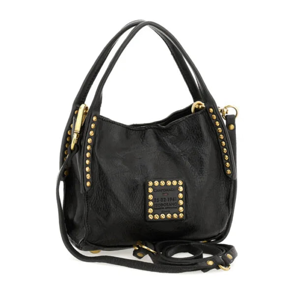 Mini borsa shopping Campomaggi C041820ND-X0007 Nero