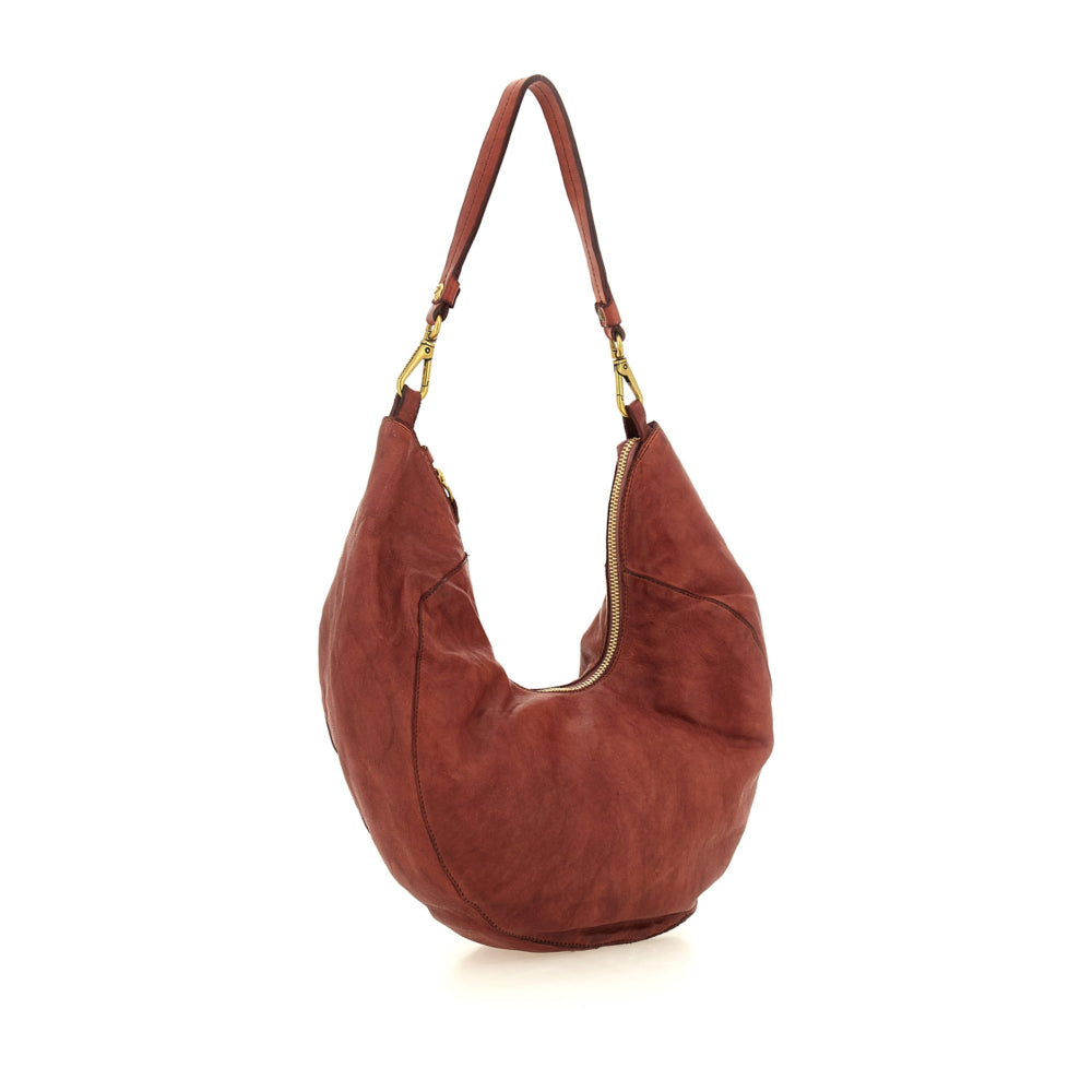 Borsa a spalla Dalia in pelle Campomaggi C042580ND X0001 COGNAC