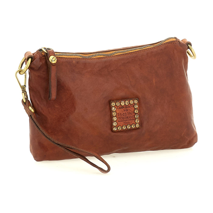Borsa tracolla Greta in pelle Campomaggi   C043610ND X3048 cognac