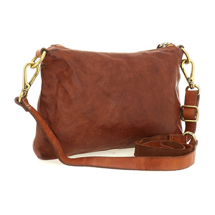 Borsa tracolla Greta in pelle Campomaggi   C043610ND X3048 cognac