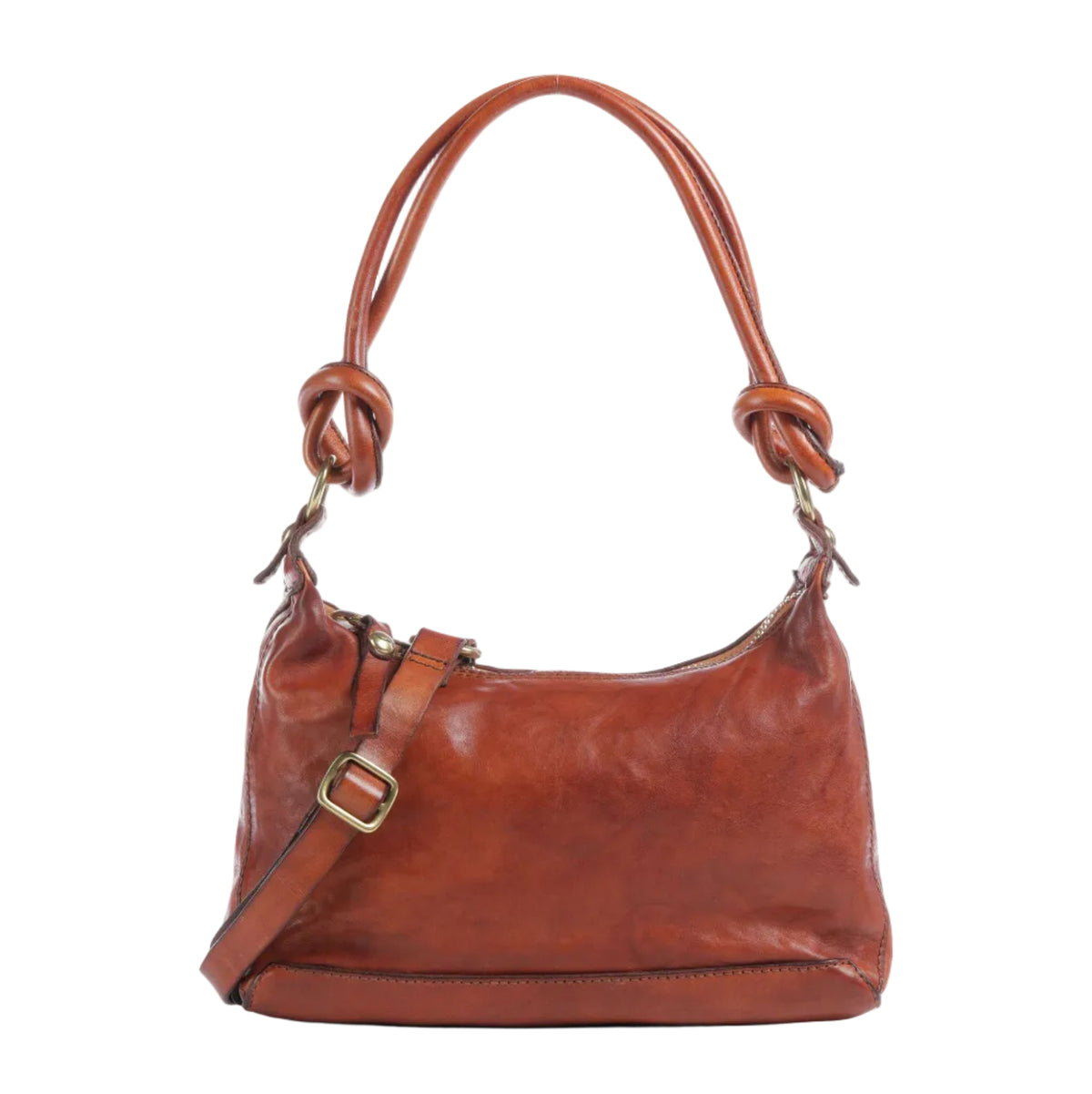 Monospalla Vittoria in pelle Campomaggi C045520ND X0001 Cognac