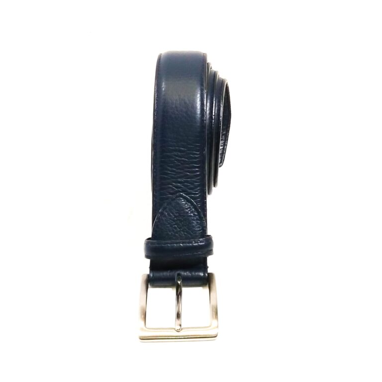 Cintura in pelle di cervo da uomo C102CER blu