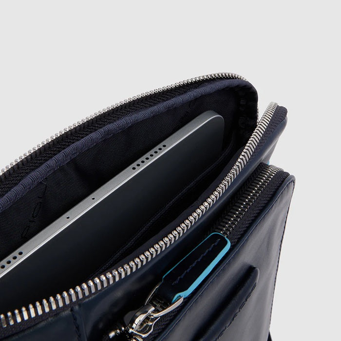 Borsello in pelle porta i-Pad Piquadro CA1816B2 Mogano