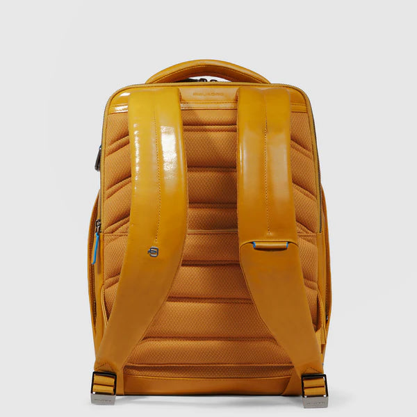 Zaino per pc 14″ in pelle Piquadro  CA6591B2 Giallo