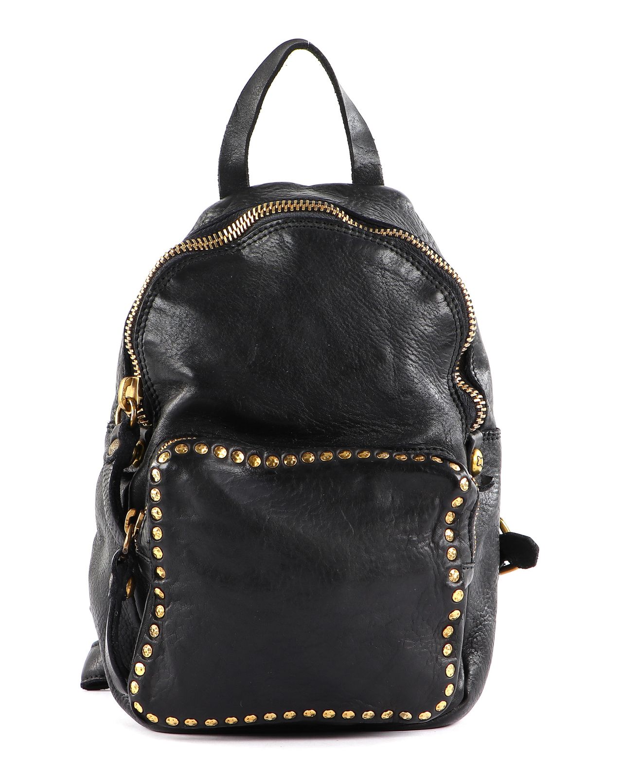 Zaino piccolo Kura in pelle Campomaggi  C031040ND X0007 nero