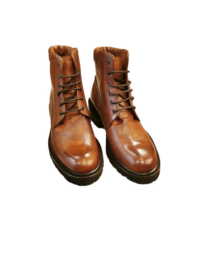 Scarpa stringata donna Pelletteria Allegrini CIRIA Marrone