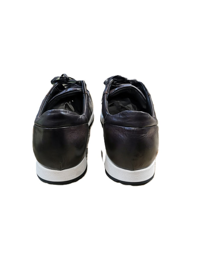 Sneakers da uomo in pelle Pelletteria Allegrini COLLE Testa di moro