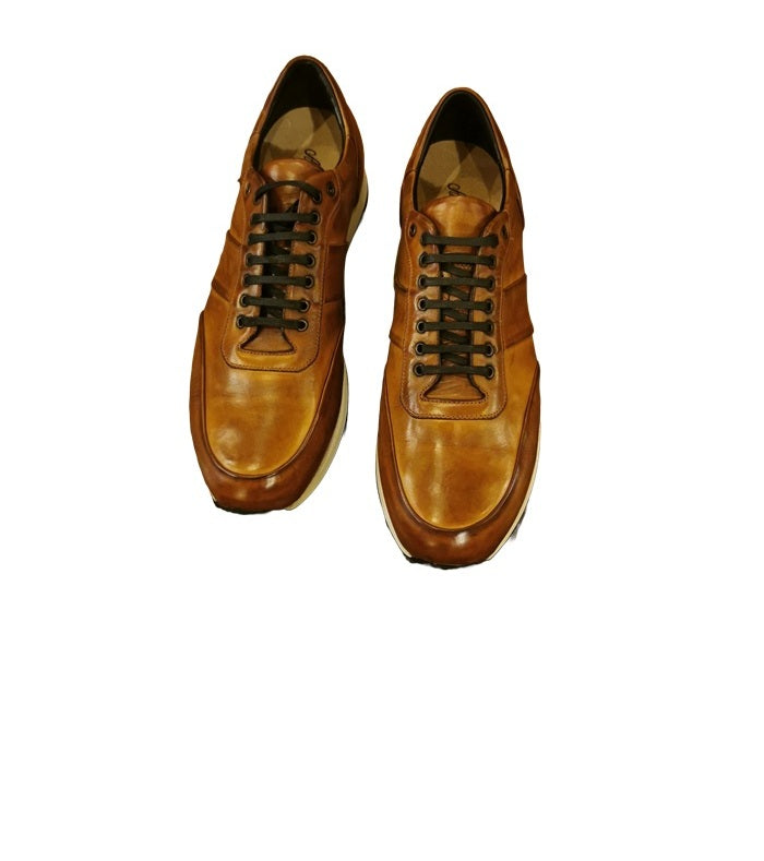 Sneakers da uomo in pelle Pelletteria Allegrini COLLE Cuoio